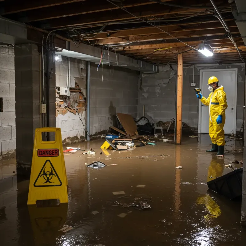 Flooded Basement Electrical Hazard in West Rutland, VT Property